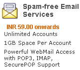 Unlimited Email Hosting @59 INR